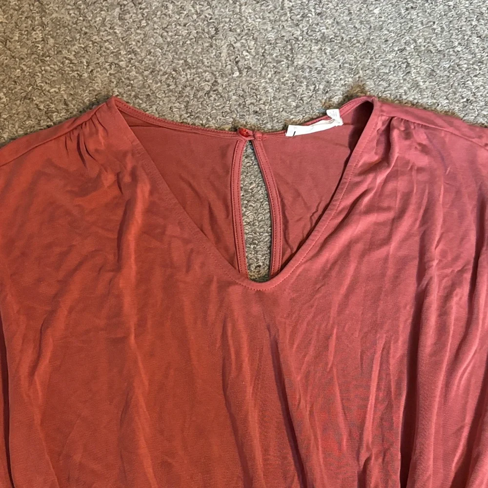 Lush Terracotta Short Sleeve Romper - Picture 4 of 6